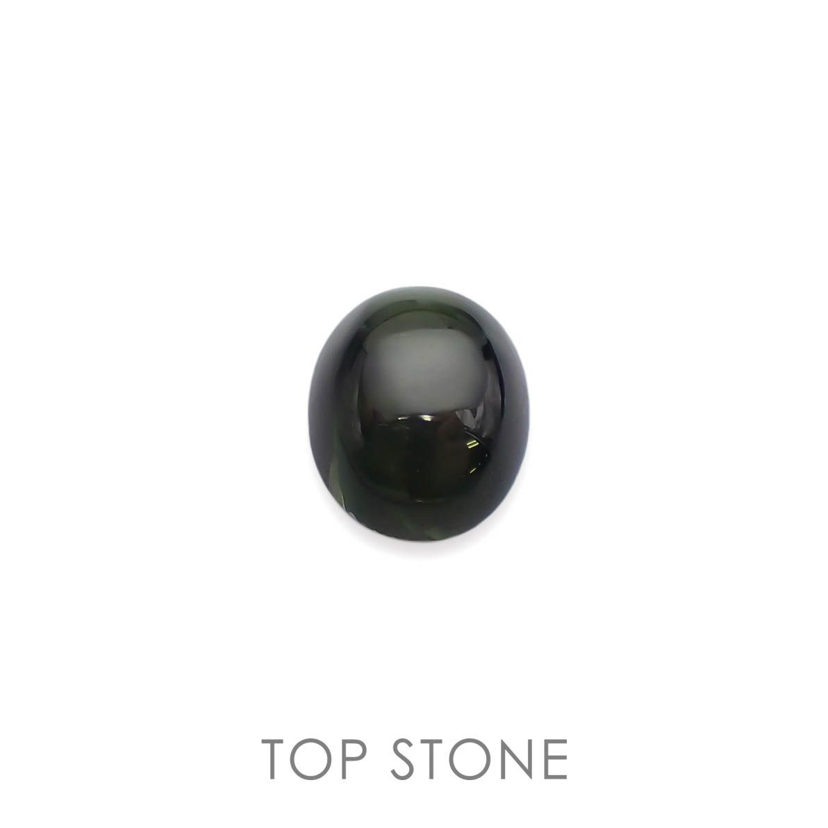 ダイオプサイドキャッツアイ(宝石名ダイオプサイト・キャッツアイ)ロシア産 3.757ct ソ付(CGL)[230120302]10x8.1mm前後