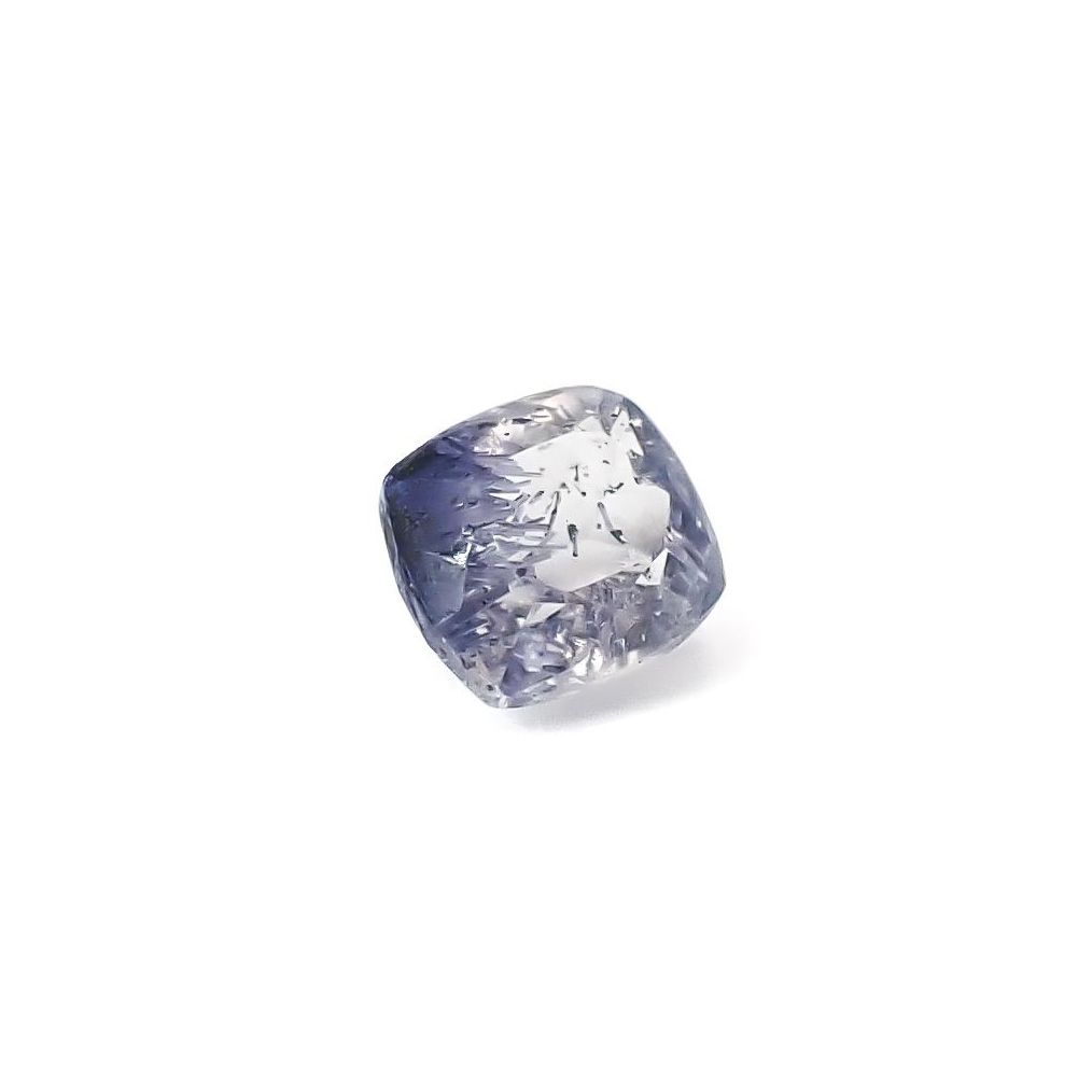デュモルチェライトインクォーツ ブラジル産 0.45ct / 4.6x4.4mm前後 [260331857]