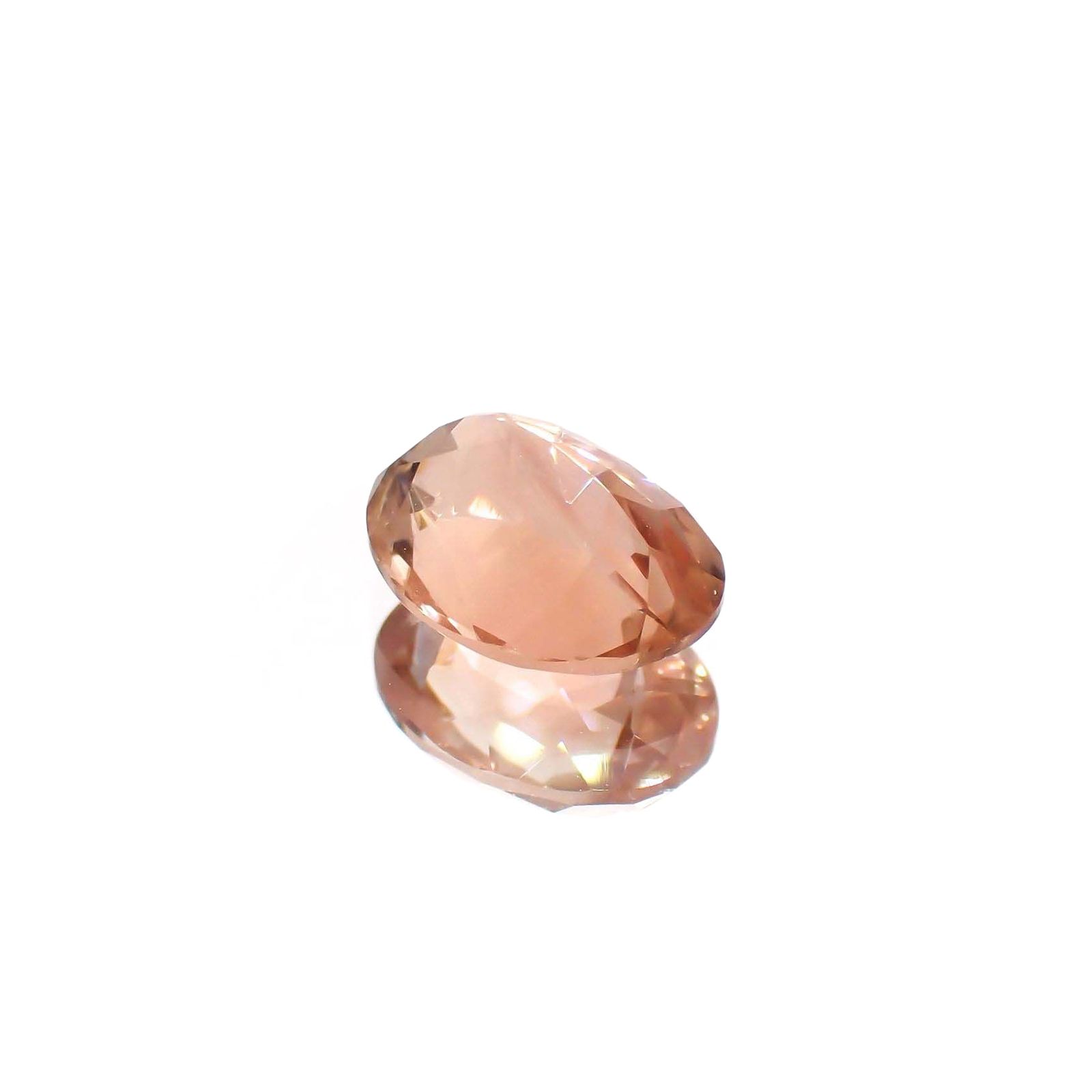 オレゴンサンストーン(宝石名ラブラドライト)アメリカ・オレゴン州産 識別済 1.88ct / 9.3x7.1mm前後 [230722703]