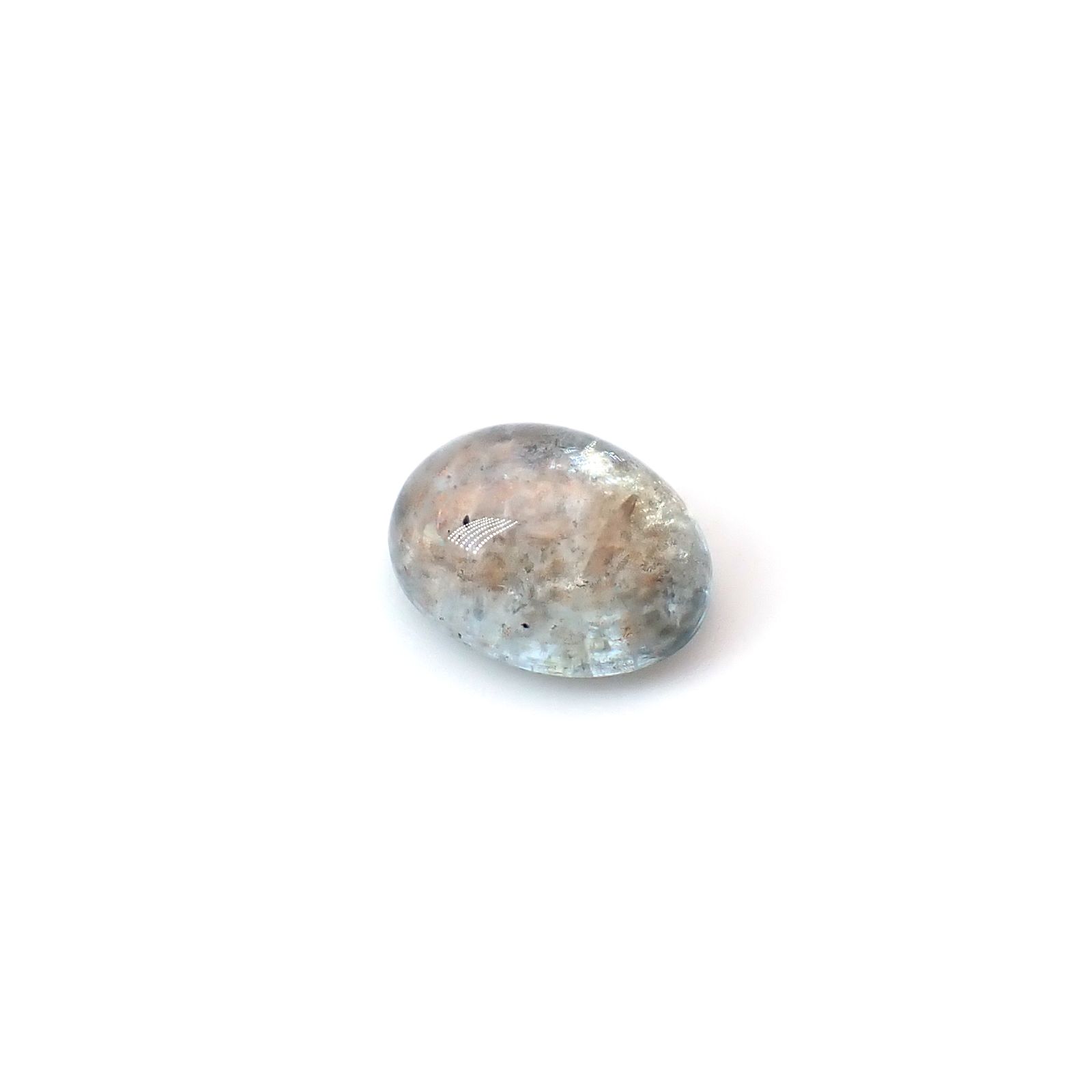 アベンチュリンアクアマリン ナイジェリア産 2.57ct / 9.9x7.5mm前後 [260919776]