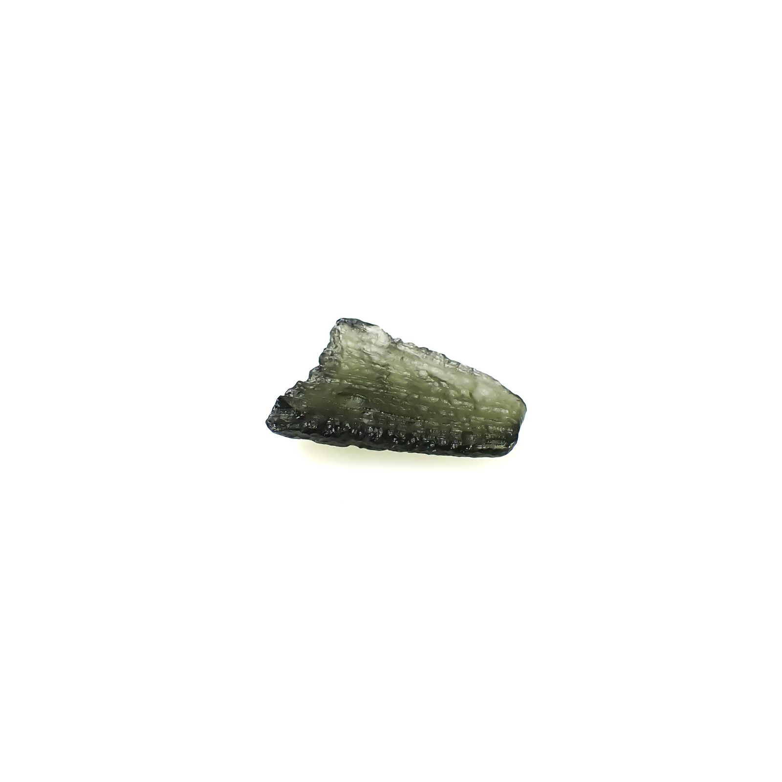 モルダバイト 原石 発見地：旧チェコスロバキア 5.77ct [241029291]18.1x13.8mm前後