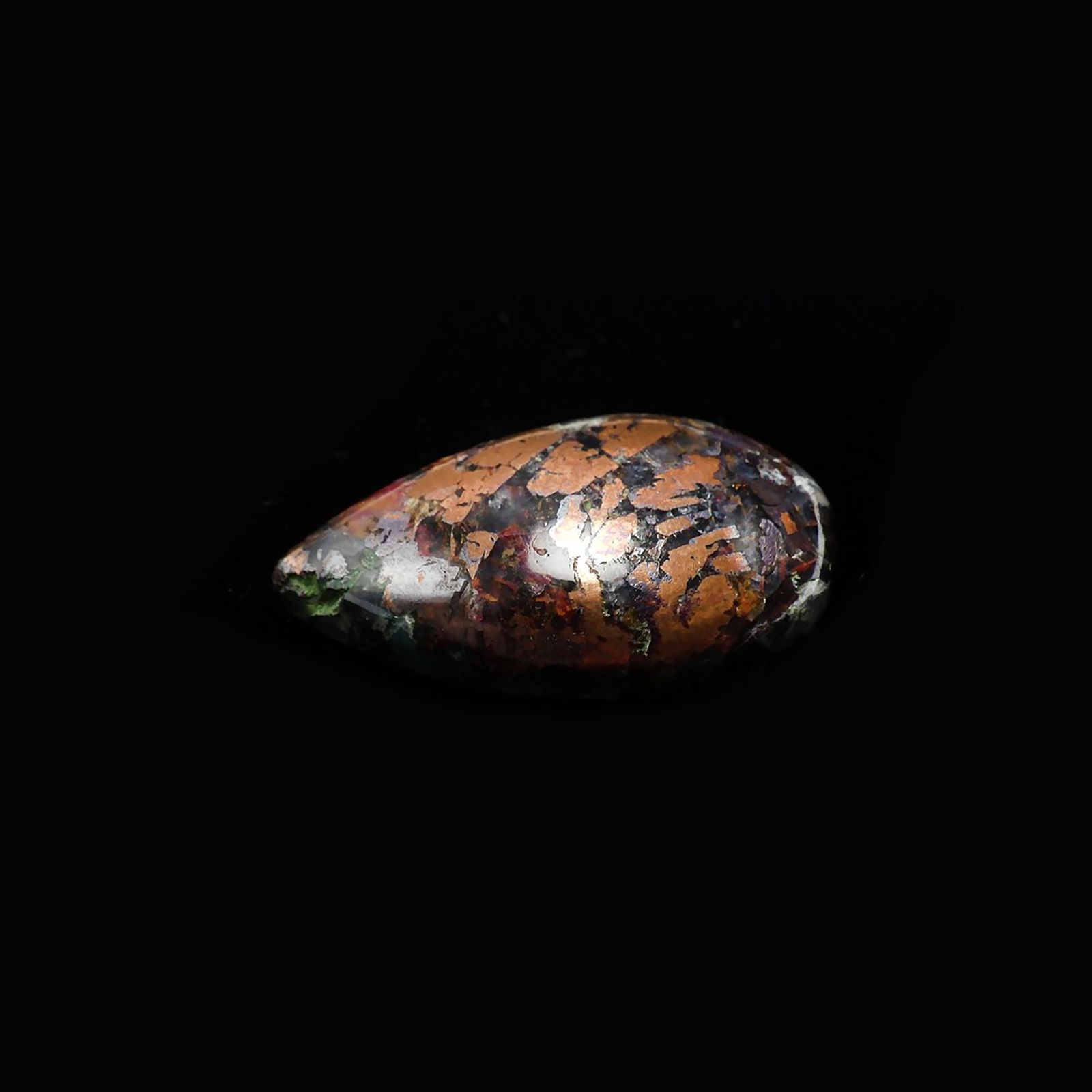 コッパークリソコラインカルセドニー インドネシア産 41.18ct / 27.3x16.4mm前後 [240125552]