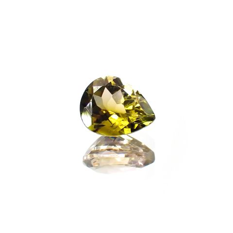 バイカラートルマリン(宝石名トルマリン) ブラジル/アフリカ産 識別済 0.93ct / 7.2x5.8mm前後 [251013575]