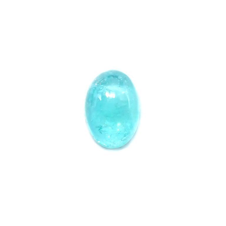 パライバトルマリン(宝石名トルマリン/別名パライバ・トルマリン) ブラジル・キントス鉱山産 0.427ct ソ付(宝貴協)[21016988]5.7×4.0mm前後
