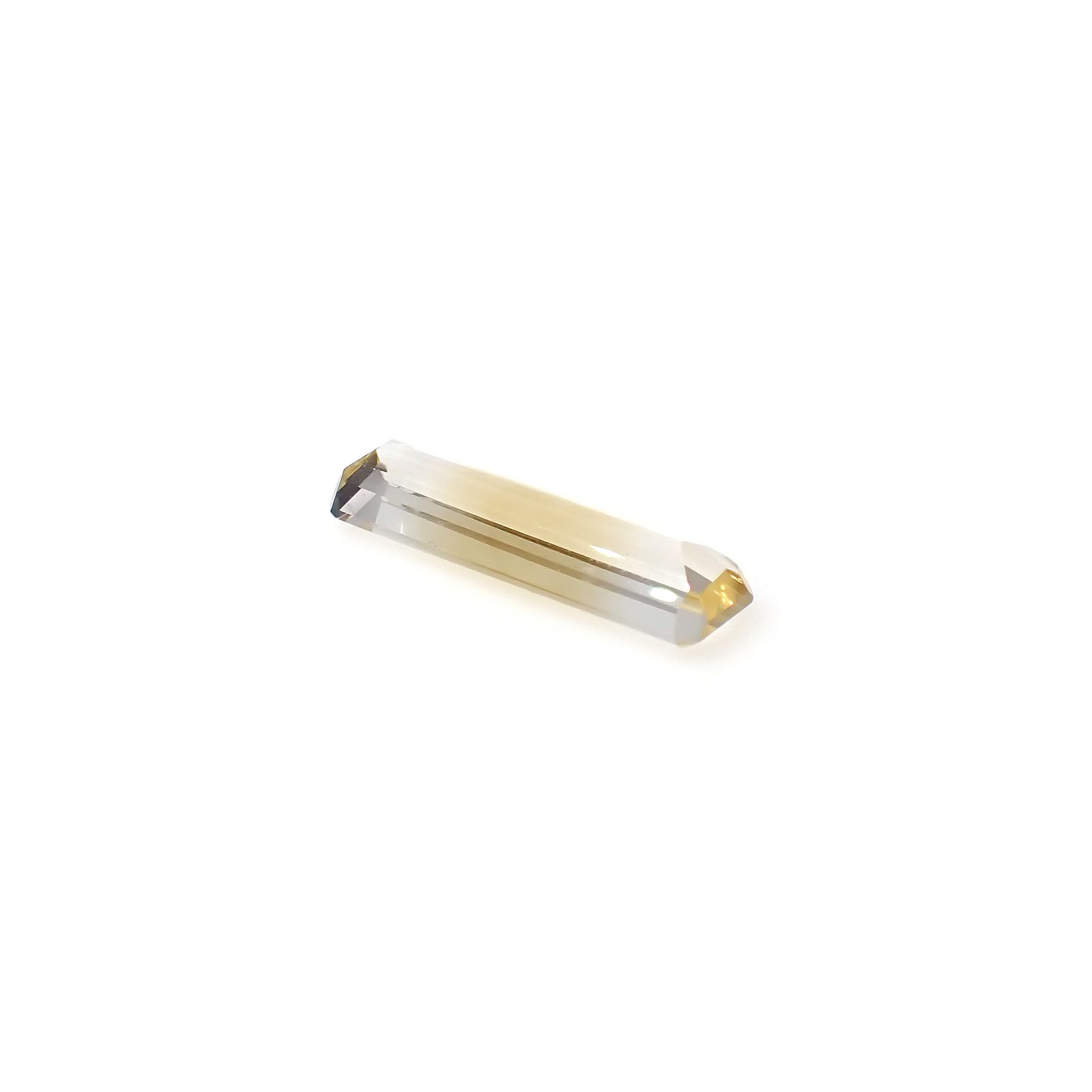 バイカラーシトリン ブラジル・ミナスジェライス州産 5.92ct[240326455]22.8x6.5mm前後