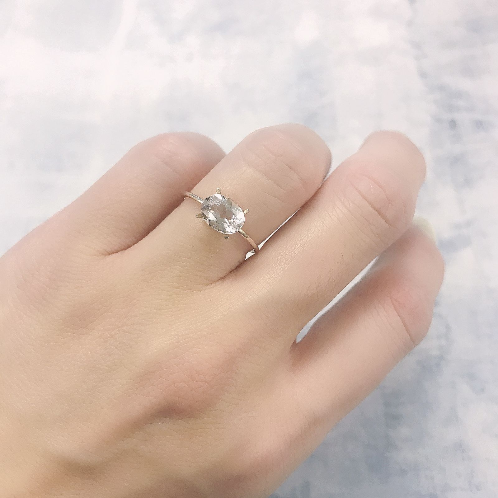 モルガナイト(宝石名モルガナイト)ナイジェリア産 1.15ct 識別済[220114007]8x6.1mm前後