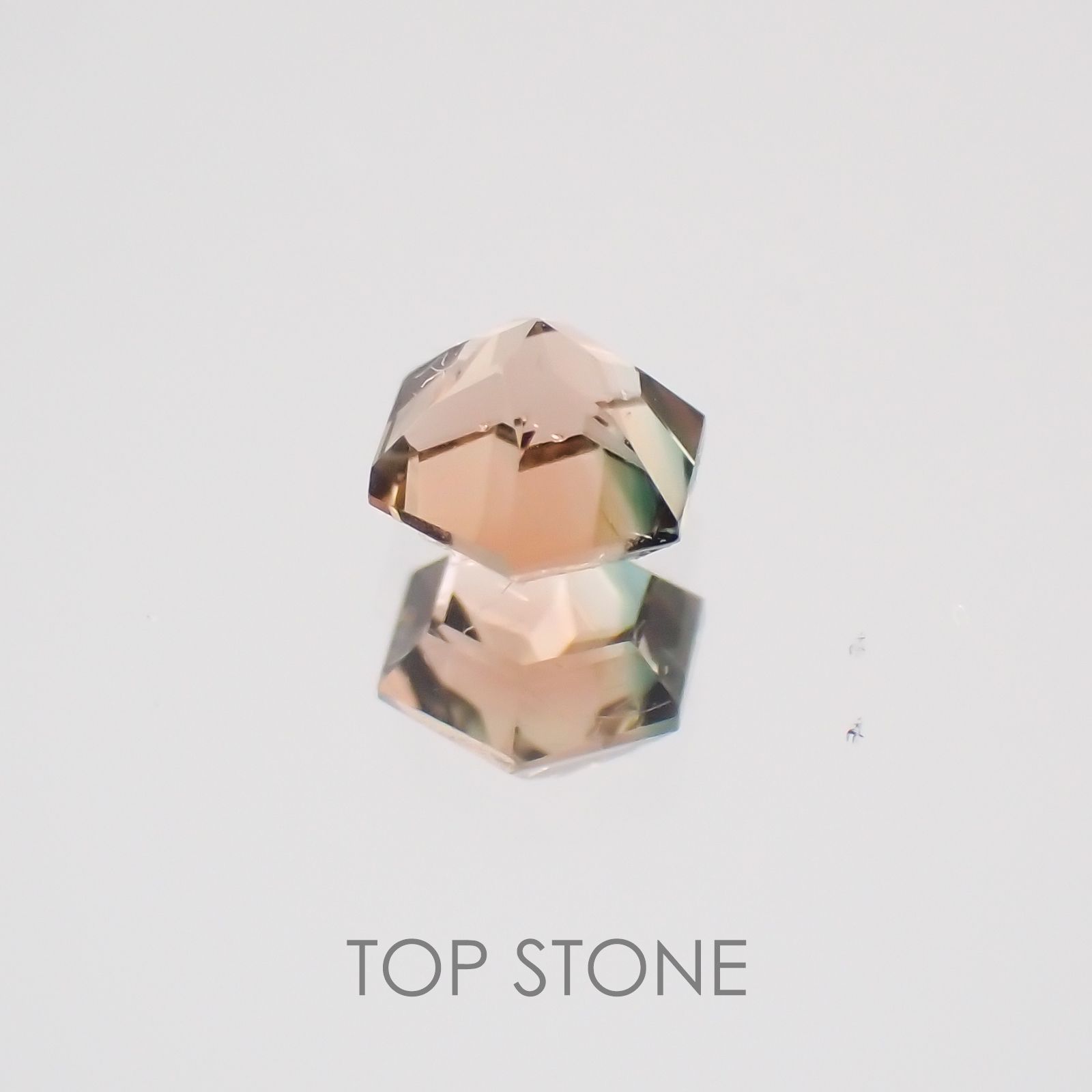◇ヘキサゴンカット◇バイカラートルマリンSA ブラジル・アフリカ産 ルース 0.16ct[21019150]3×3mm前後