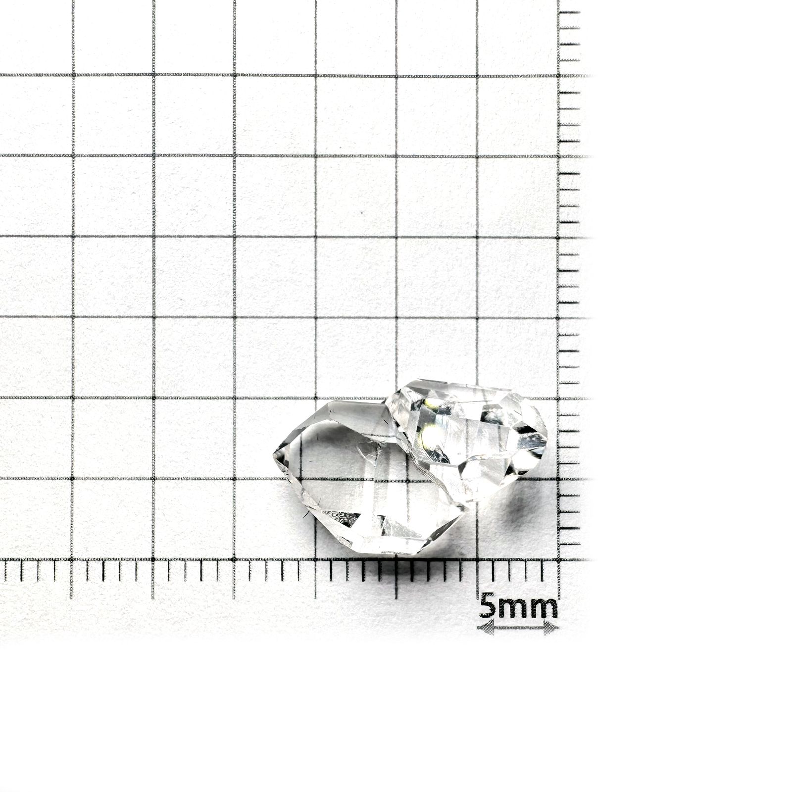 ハーキマーダイヤモンド 原石 アメリカ・ニューヨーク州産 5.45ct[231224856]15.7x10.1mm前後
