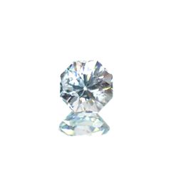 ◇オクタゴンカット◇アイスブルージルコン(宝石名ジルコン)カンボジア産 0.81ct 識別済[220716828]4.9x4.9mm前後