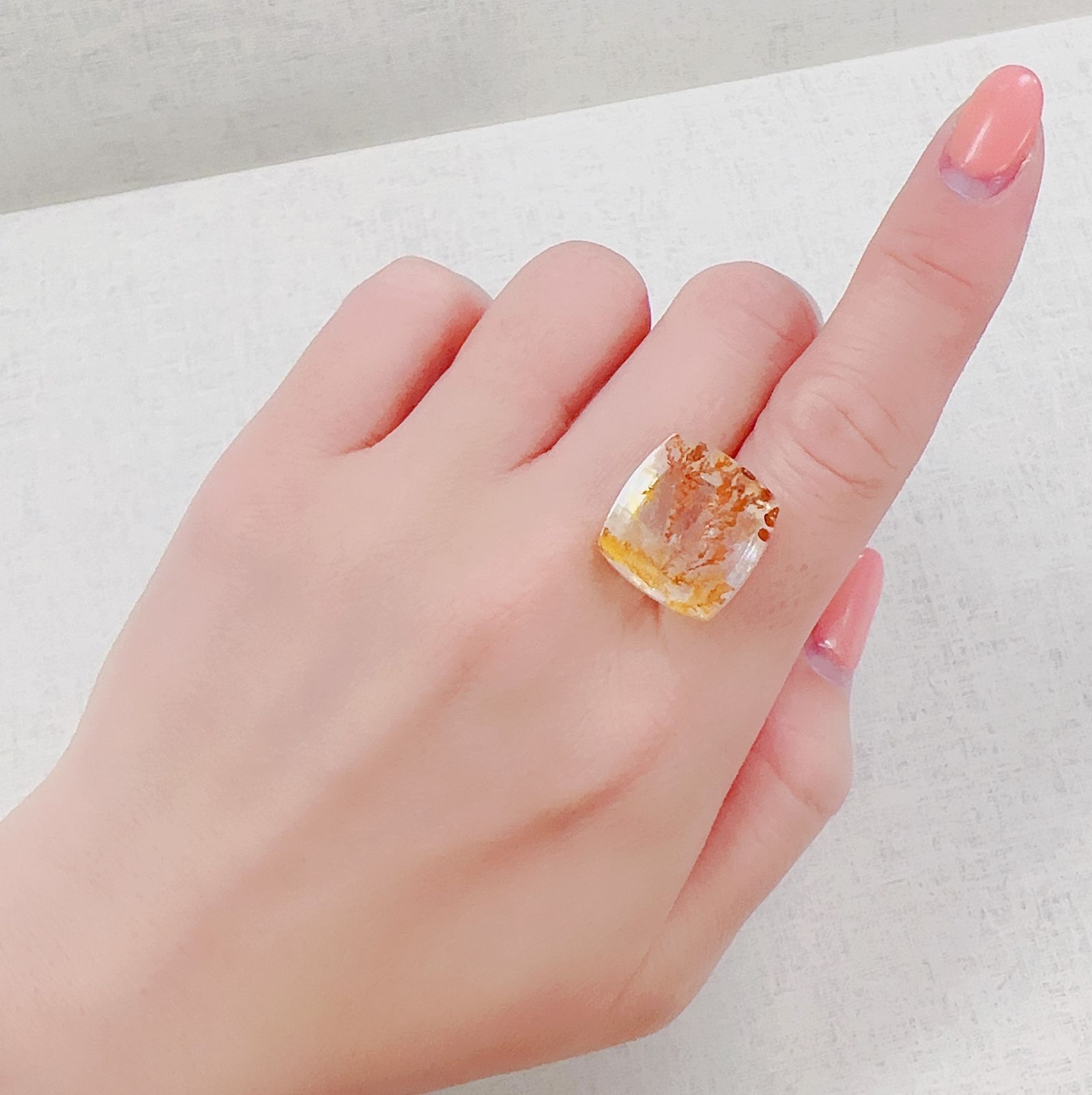 レッドデンドリチッククォーツ ブラジル産 17.39ct[230321119]17.4x16.6mm前後