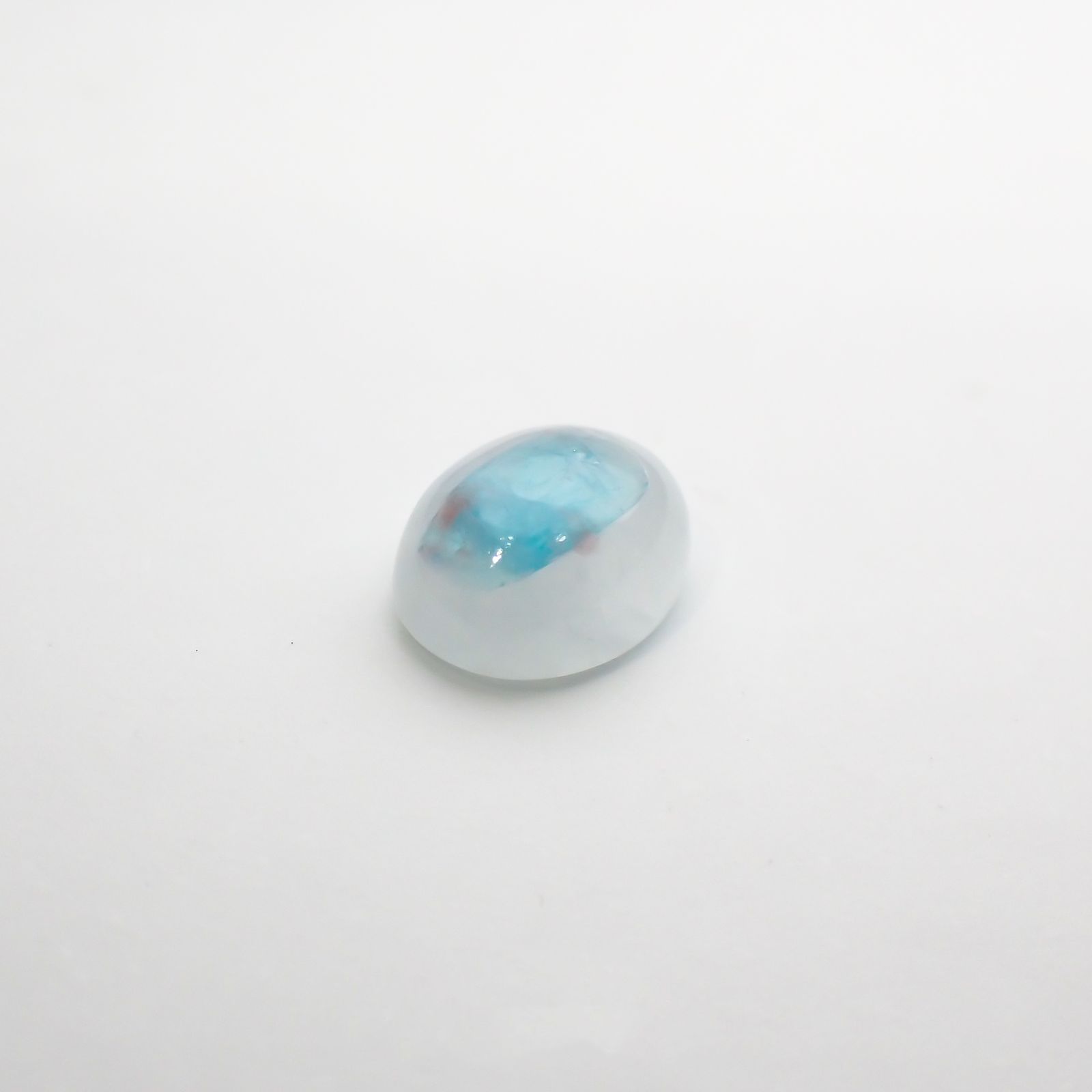 パライバトルマリンインクォーツ(宝石名トルマリンインクォーツ/別名パライバ・トルマリンインクォーツ) ブラジル産 1.46ct 識別済[210712003]8×6.1mm前後