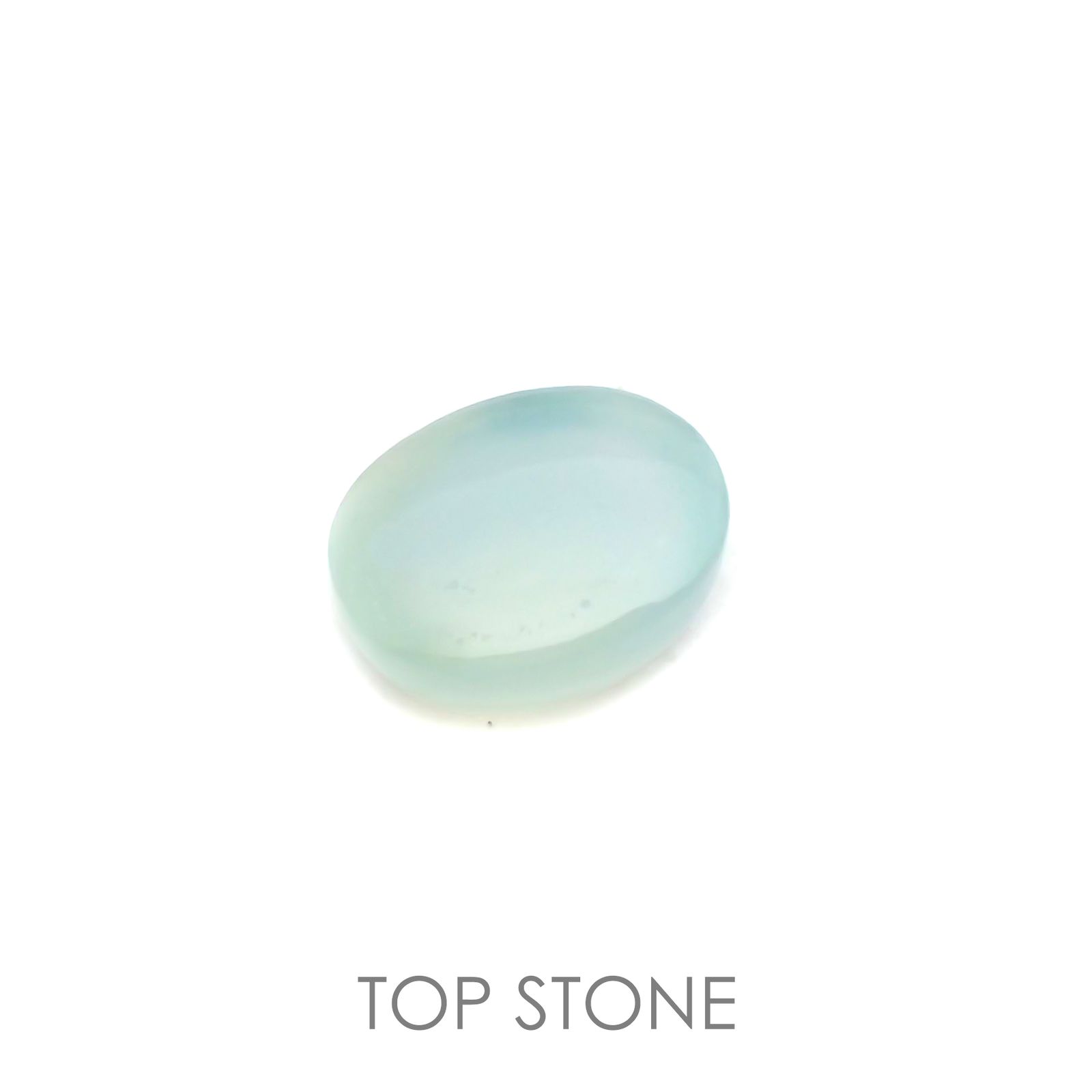 ブルーオパール(宝石名コモンオパール) ペルー産 1.86ct 識別済[21039189]8.9×7.1mm前後