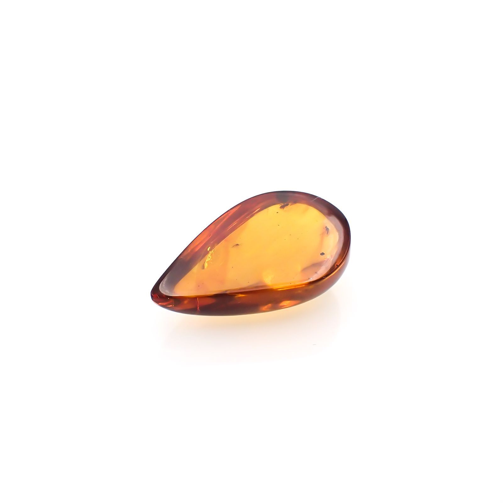 虫入り琥珀 コロンビア産 12.02ct [221018555]28.9x16.6mm前後