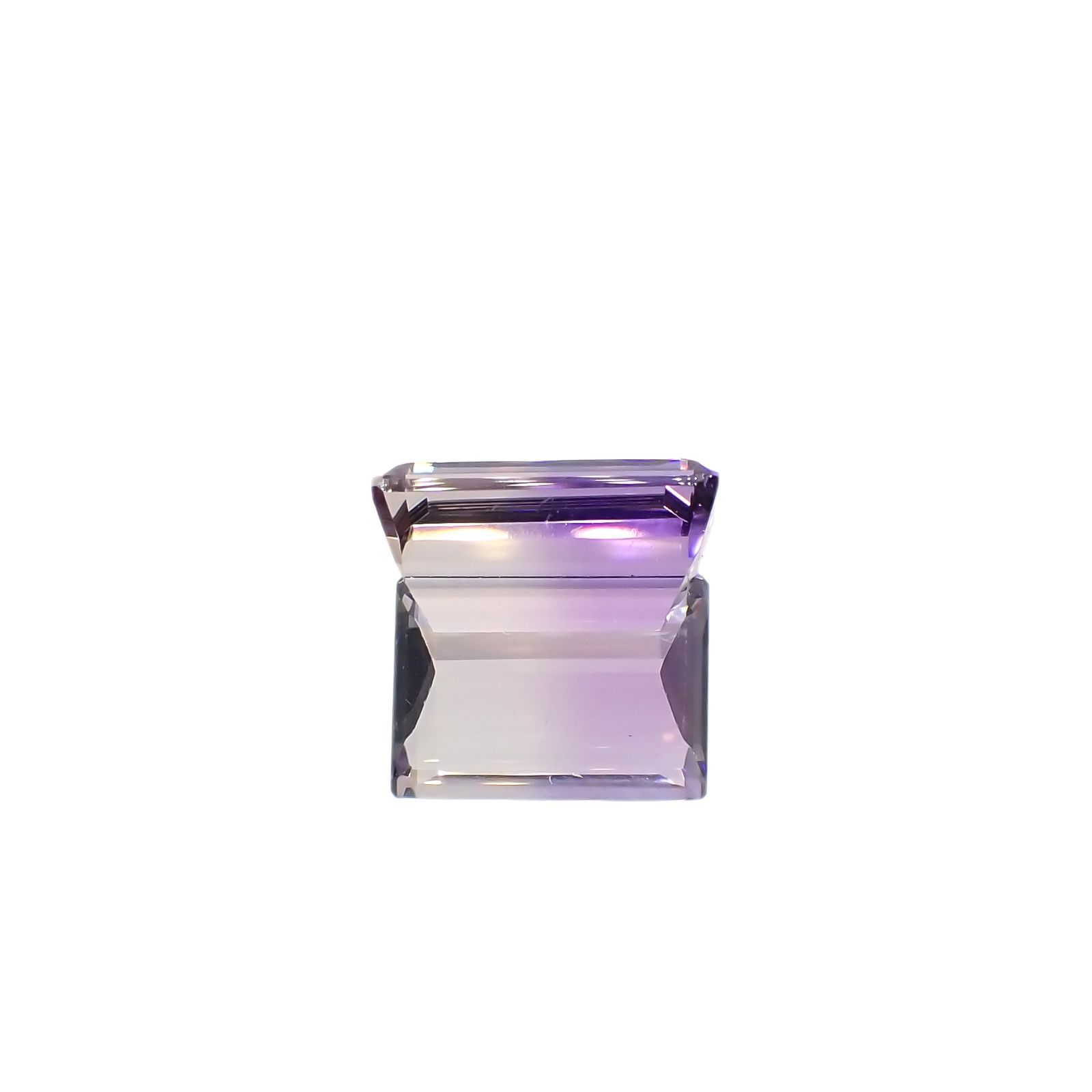 アワーグラスアメジスト(宝石名バイカラー・クォーツ)モロッコ産 5.01ct 識別済[220917635]12.2x8.9mm前後