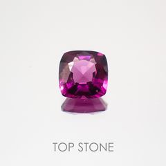 グレープガーネット(宝石名ガーネット) ブラジル産 0.93ct 識別済[21069695]5.6×5.6mm前後