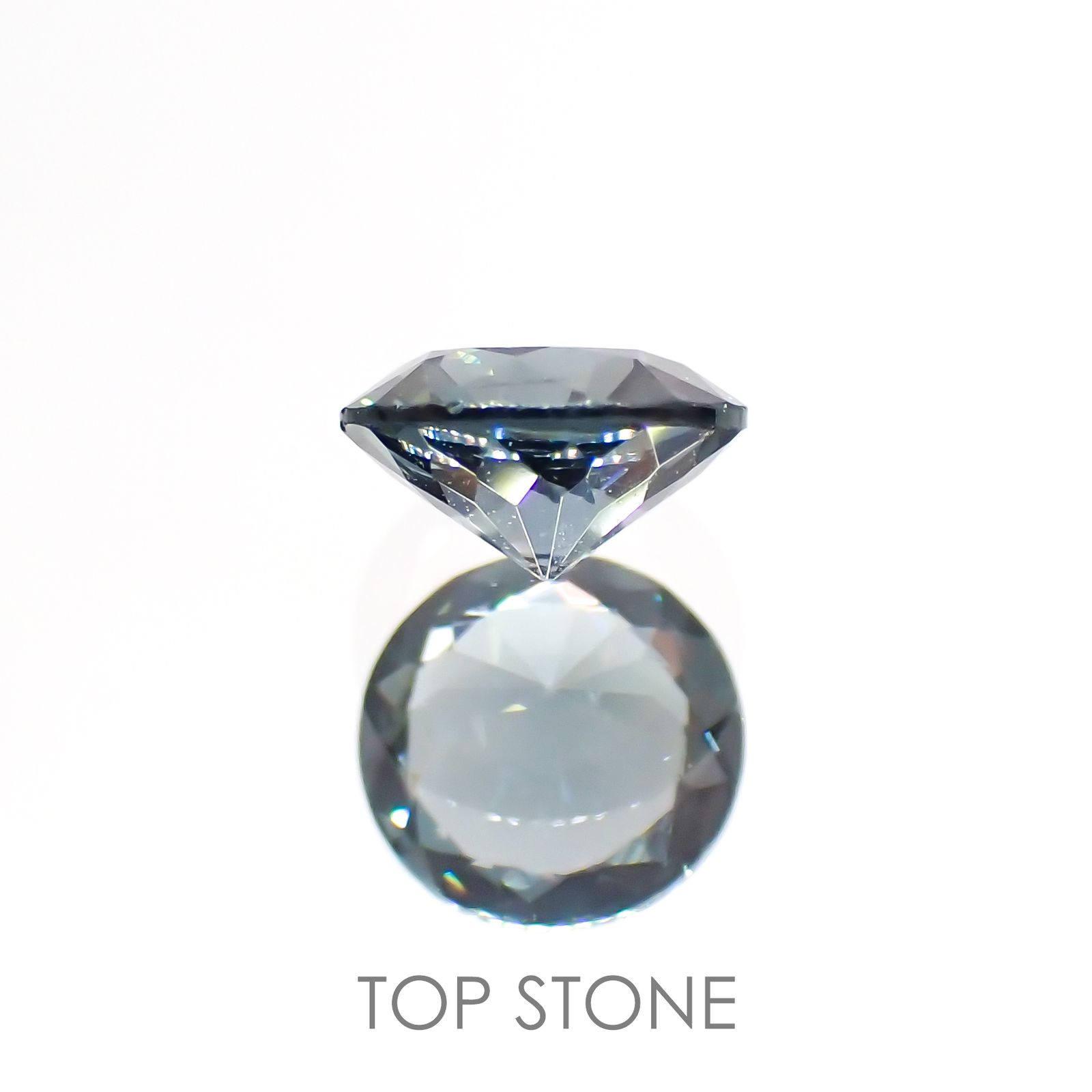 ブルーグレイッシュスピネル(宝石名スピネル) ビルマ産 0.49ct 識別済[210913463]5×5mm前後