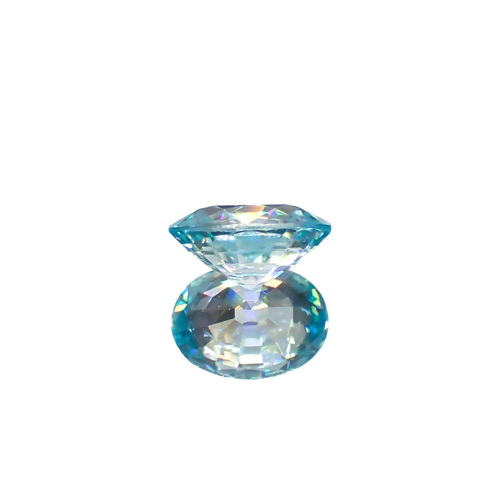 アイスブルージルコン カンボジア産 1.75ct[221018659]7.9x5.9mm前後