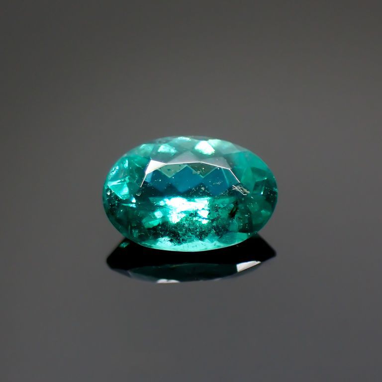 パライバトルマリン(宝石名トルマリン/別名パライバ・トルマリン)ブラジル・バターリャ鉱山産 0.19ct GIA鑑付[211113718]4.67x3.21mm前後