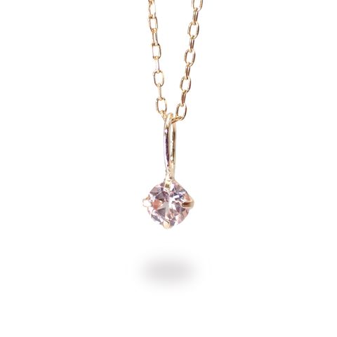 ◇K18 Petitデザイン限定品◇一粒石ジュエリー | ドラゴンガーネット 3mm [チャーム/ペンダントトップ※チェーン別売り]