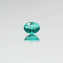 パライバトルマリン(宝石名トルマリン/別名パライバ・トルマリン) ブラジル産 0.109ct ソ付(宝貴協)[20052690]3.4×2.6mm前後
