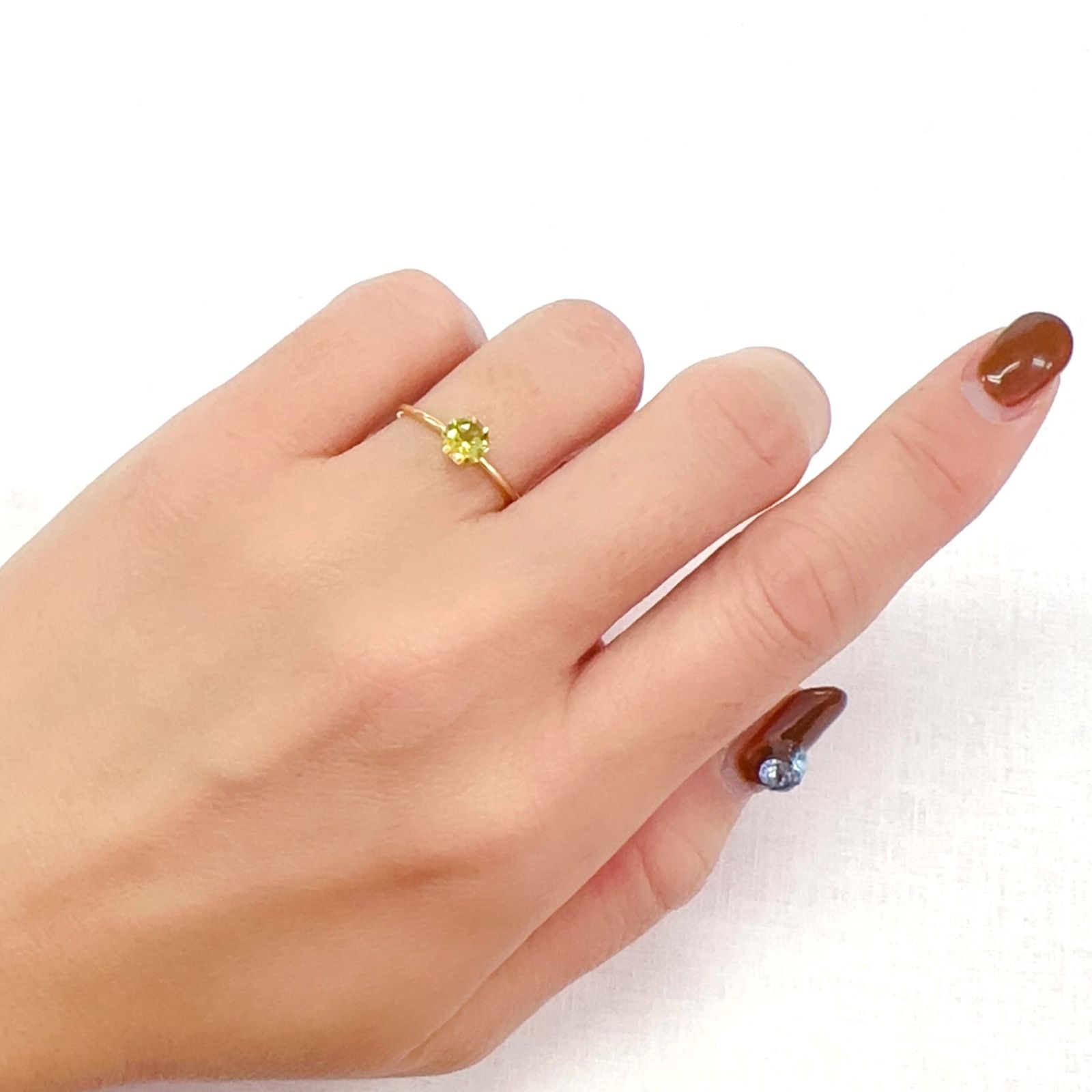 ◇オクタゴンカット◇イエロートルマリン SA(宝石名イエロー・トルマリン)ブラジル産 0.55ct 識別済[231124202]5x4.9mm前後
