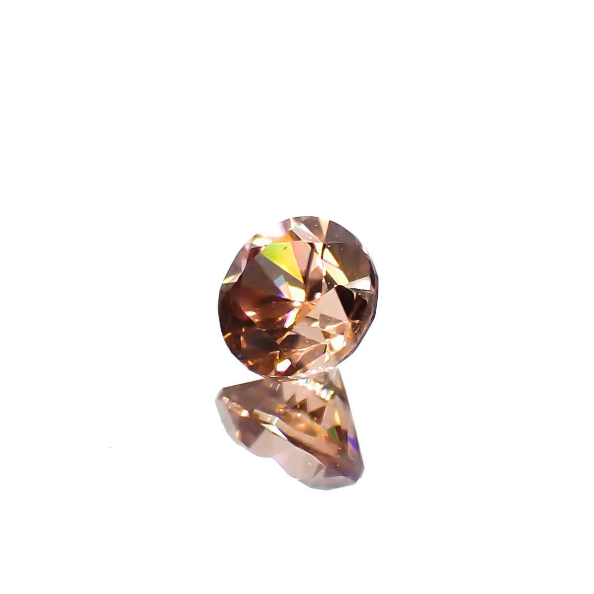 オレンジジルコン(宝石名ジルコン)スリランカ/カンボジア産 0.43ct 識別済[230321001]4x4mm前後