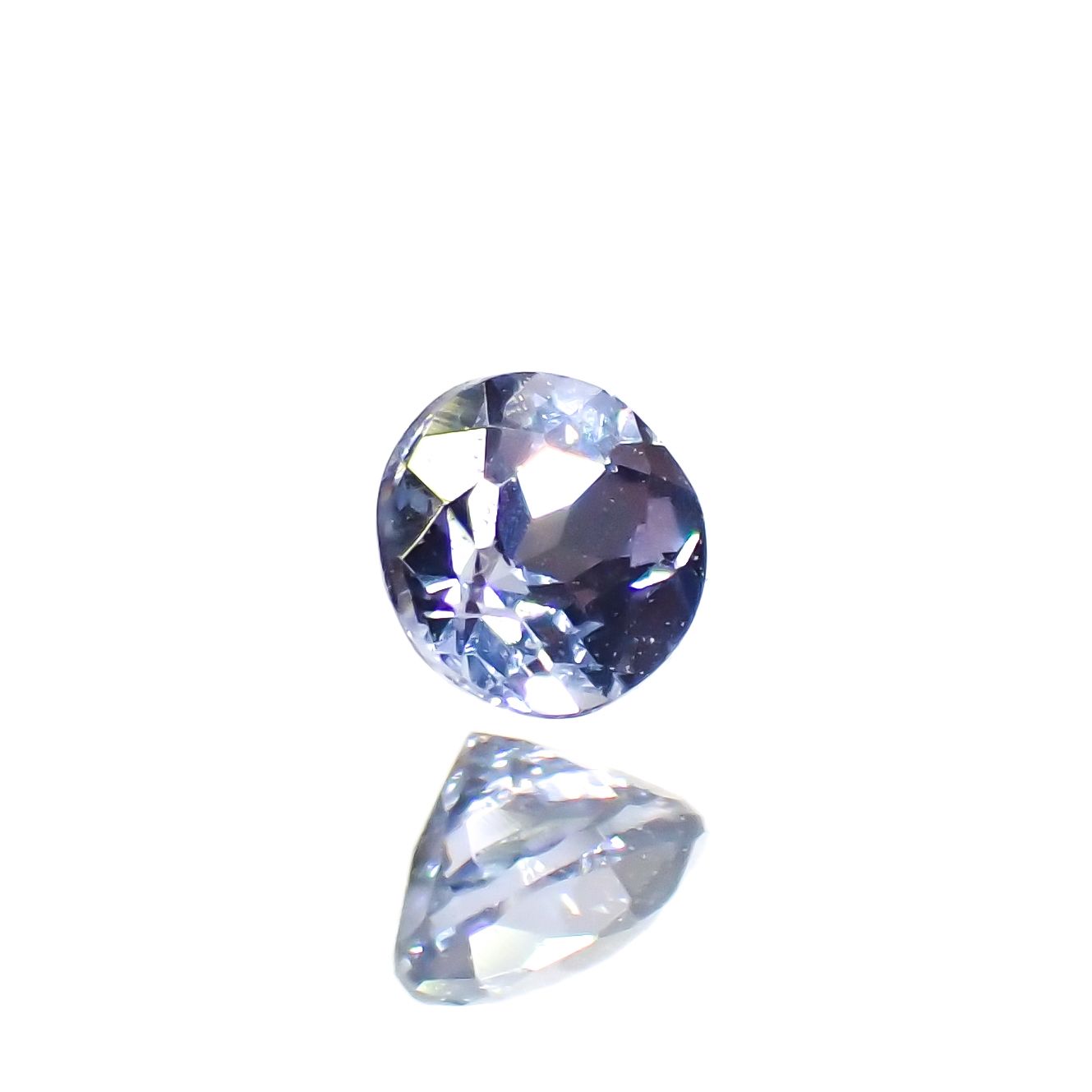 コバルトブルースピネル(宝石名ブルー・スピネル)タンザニア産 0.076ct ソ付(日独)[230622547]2.39x2.44mm前後