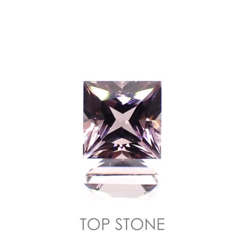 ◇プリンセスカット◇バイオレットトルマリン(宝石名バイオレット・トルマリン) ブラジル産 1.482ct ソ付(彩珠)[20095684]6.2×6.2mm前後