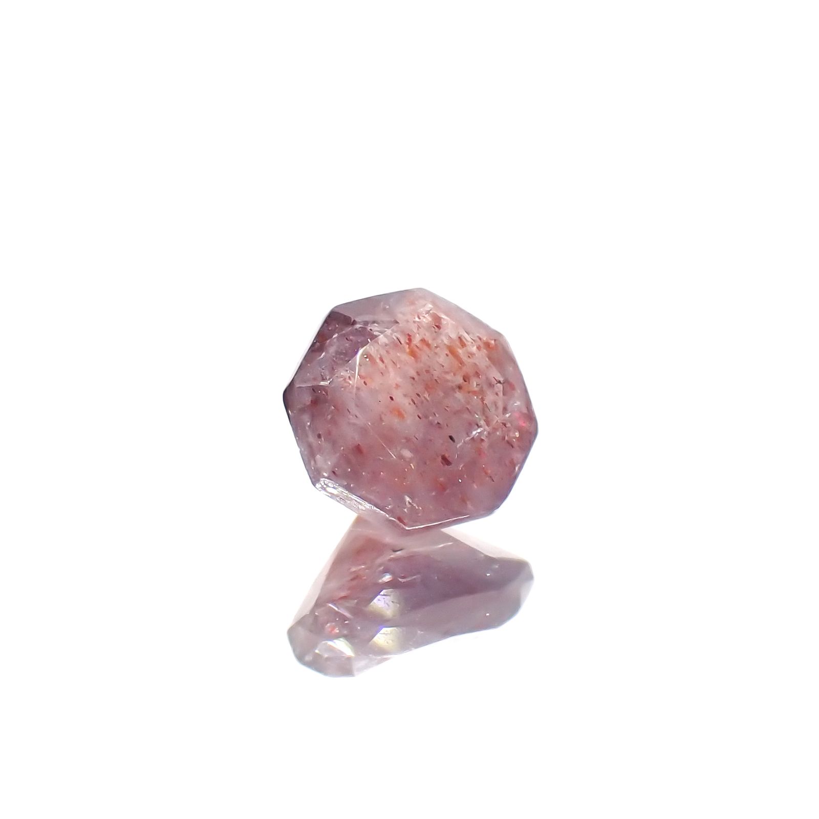 ◇オクタゴンカット◇ブラッドショットアイオライト インド産 0.49ct[230320944]4.9x4.9mm前後