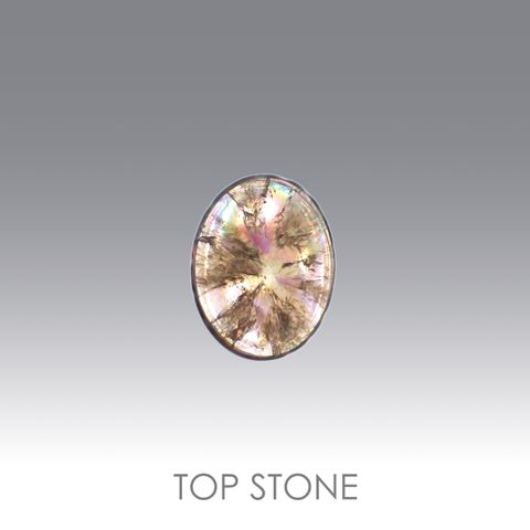 トラピッチェアメトリン 偏光板2枚付き  ブラジル・ミナスジェライス州産 13.16ct[220918105]25.9x20.7mm前後