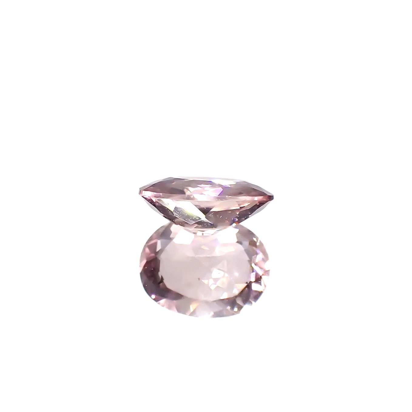 カラーシフト ピンクダイアスポア アフガニスタン産 0.63ct[240326993]6.3x5.1mm前後