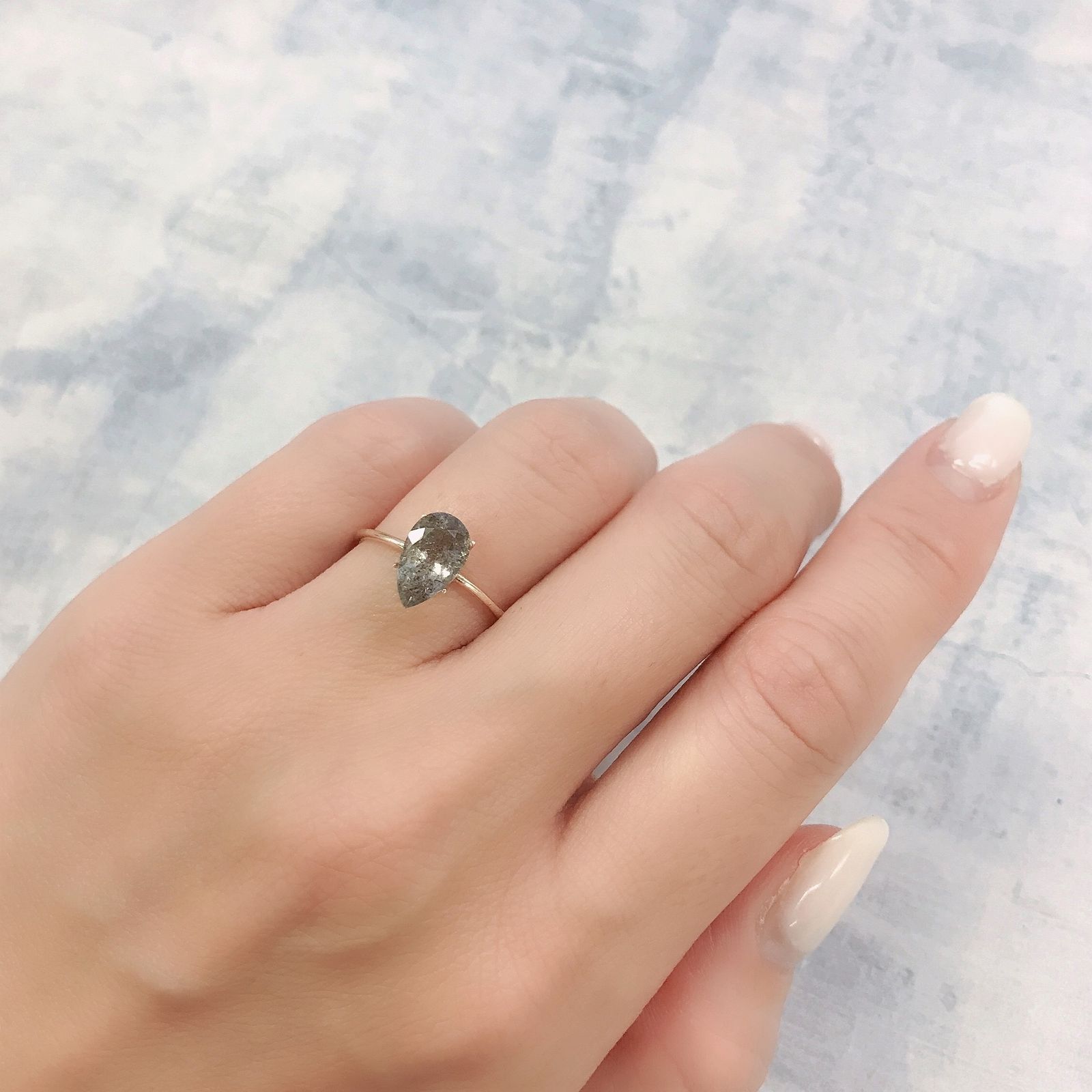 モスアクアマリン ブラジル産 1.38ct[220716805]9.9x6mm前後