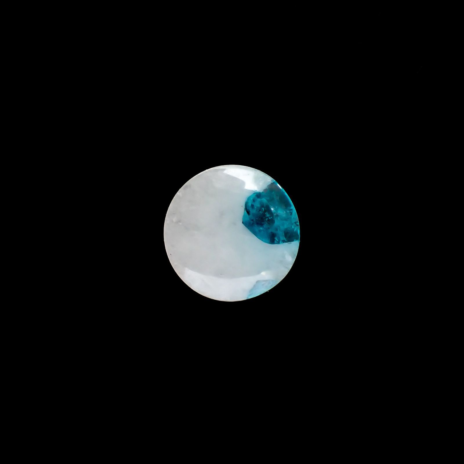 パライバトルマリンインクォーツ ブラジル産 1.87ct[220716919]9.2x9.2mm前後