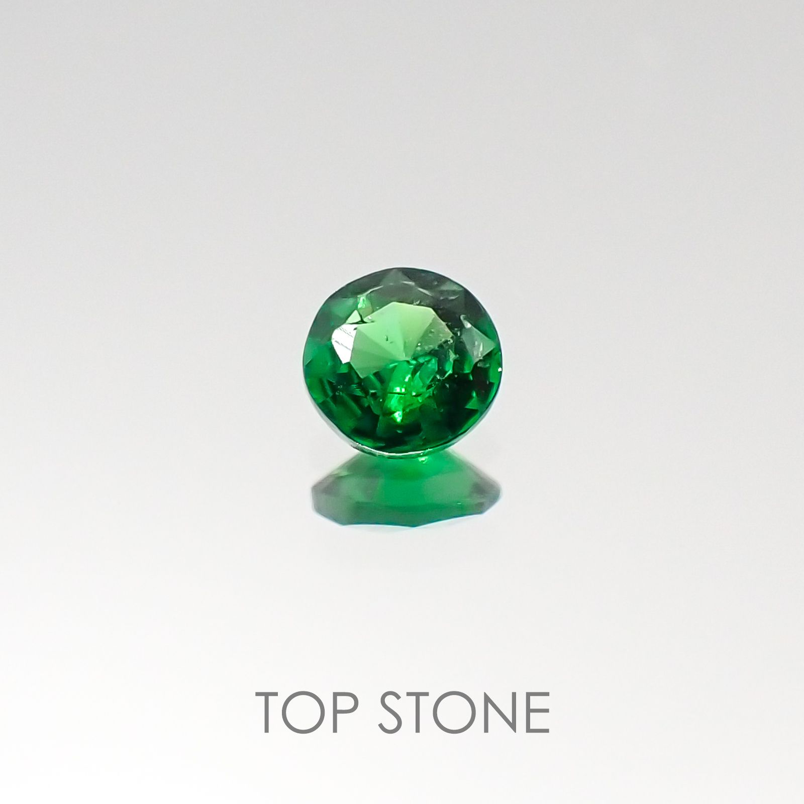 ツァボライト(宝石名グリーン グロッシュラー・ガーネット) タンザニア産 0.16ct 識別済[20095725]3.5×3.5mm前後