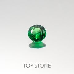 ツァボライト(宝石名グリーン グロッシュラー・ガーネット) タンザニア産 0.16ct 識別済[20095725]3.5×3.5mm前後