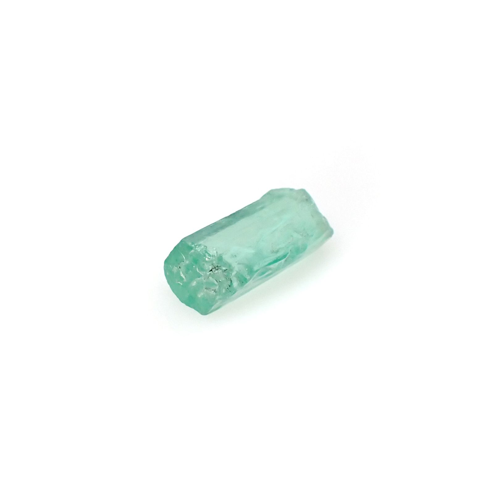 エメラルド柱状結晶 原石 コロンビア産 3.16ct[240427251]12.5x6mm前後