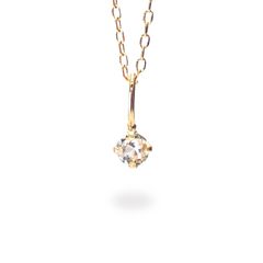 ◇K18 Petitデザイン限定品◇一粒石ジュエリー | ハイアライトオパール 2.5mm [チャーム/ペンダントトップ※チェーン別売り]