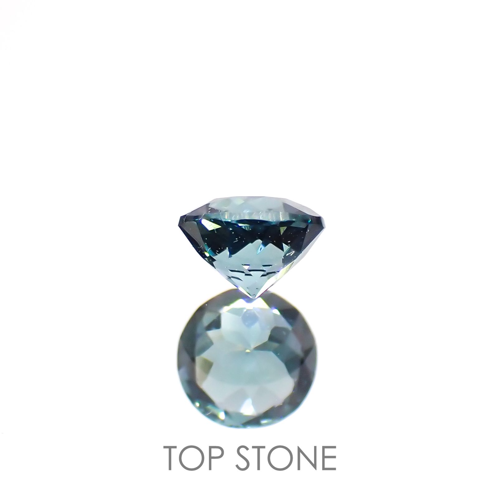 ラグーントルマリン(宝石名トルマリン)アフガニスタン産 0.33ct 識別済[220515844]4.2x4.1mm前後