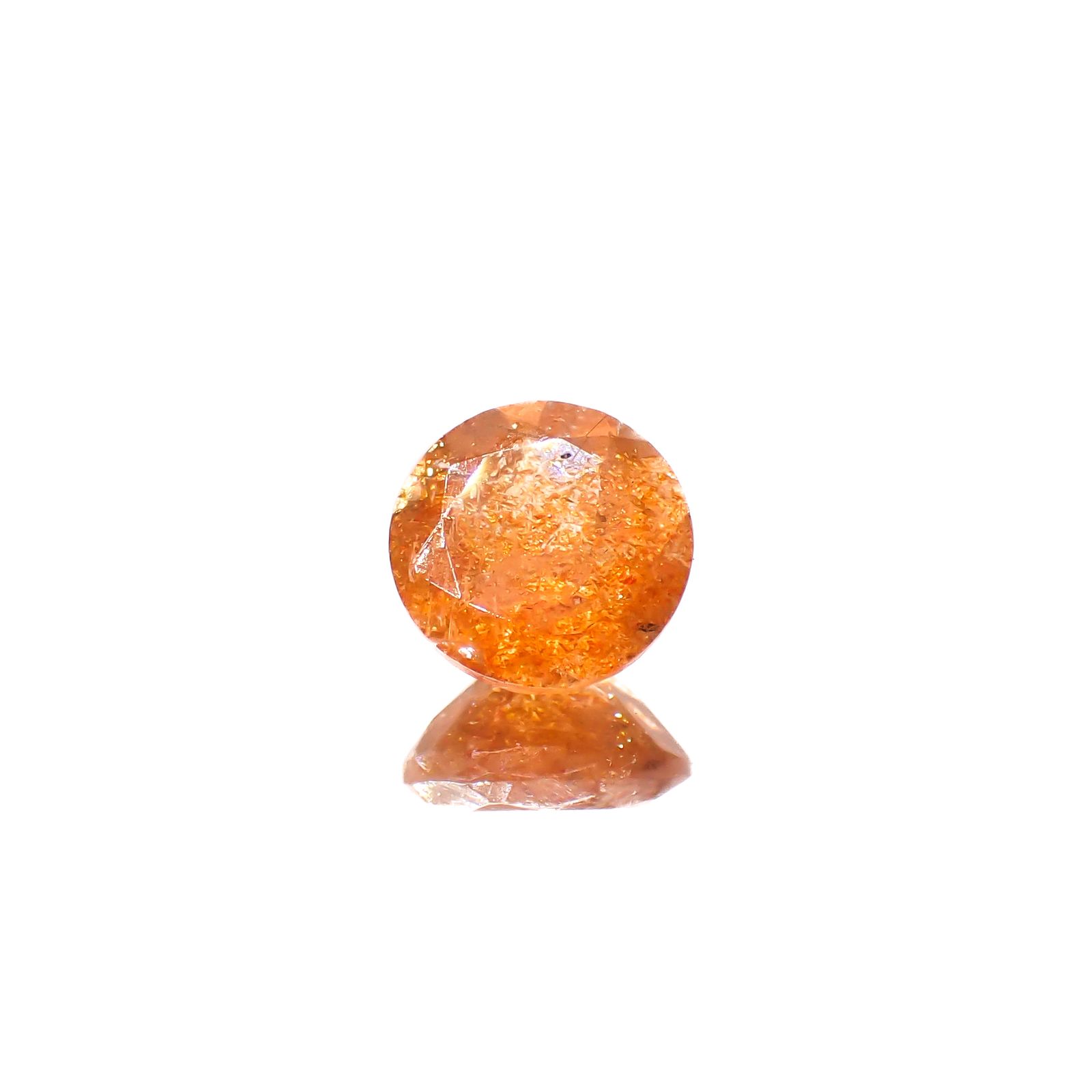 イリュージョンサンストーン タンザニア産 1.77ct[240728542]8.1x8.1mm前後