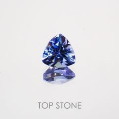 バイカラータンザナイト(ゾイサイト) タンザニア産 ルース 0.51ct[210410572]5×4.9mm前後