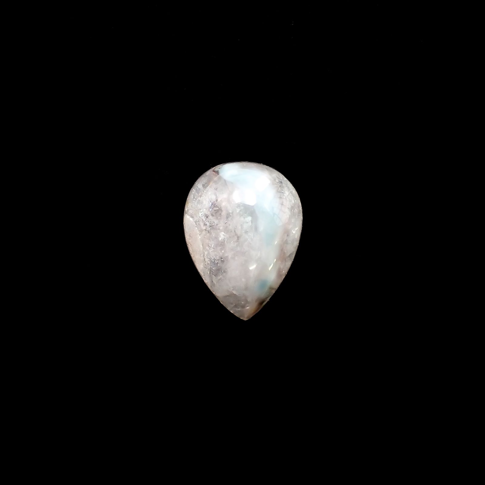 パライバクォーツ(宝石名ギラライト イン クォーツ)ブラジル・パライバ州産 4.22ct 識別済[230722557]12.5x9.3mm前後