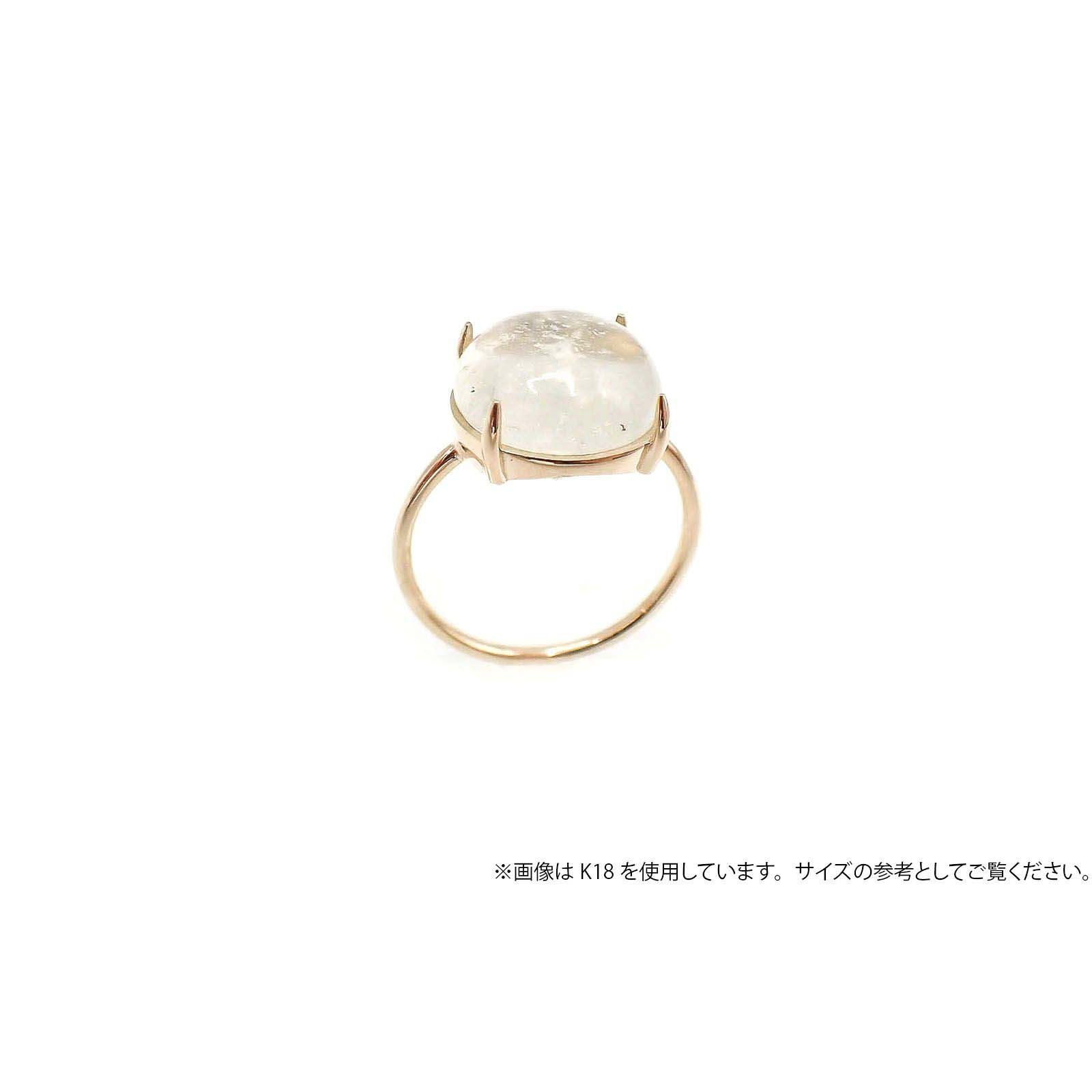 Pt900リング用空枠 ラウンドカボション爪留め つやあり 12mm用 [210913409]