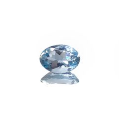 アクアマリン サンタマリアカラー ナイジェリア/マダガスカル産 0.57ct[240225976]6.8x4.9mm前後