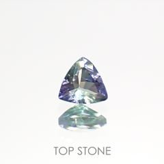 バイカラータンザナイト(宝石名ゾイサイト)タンザニア産 0.50ct 識別済[220515890]5x5.2mm前後