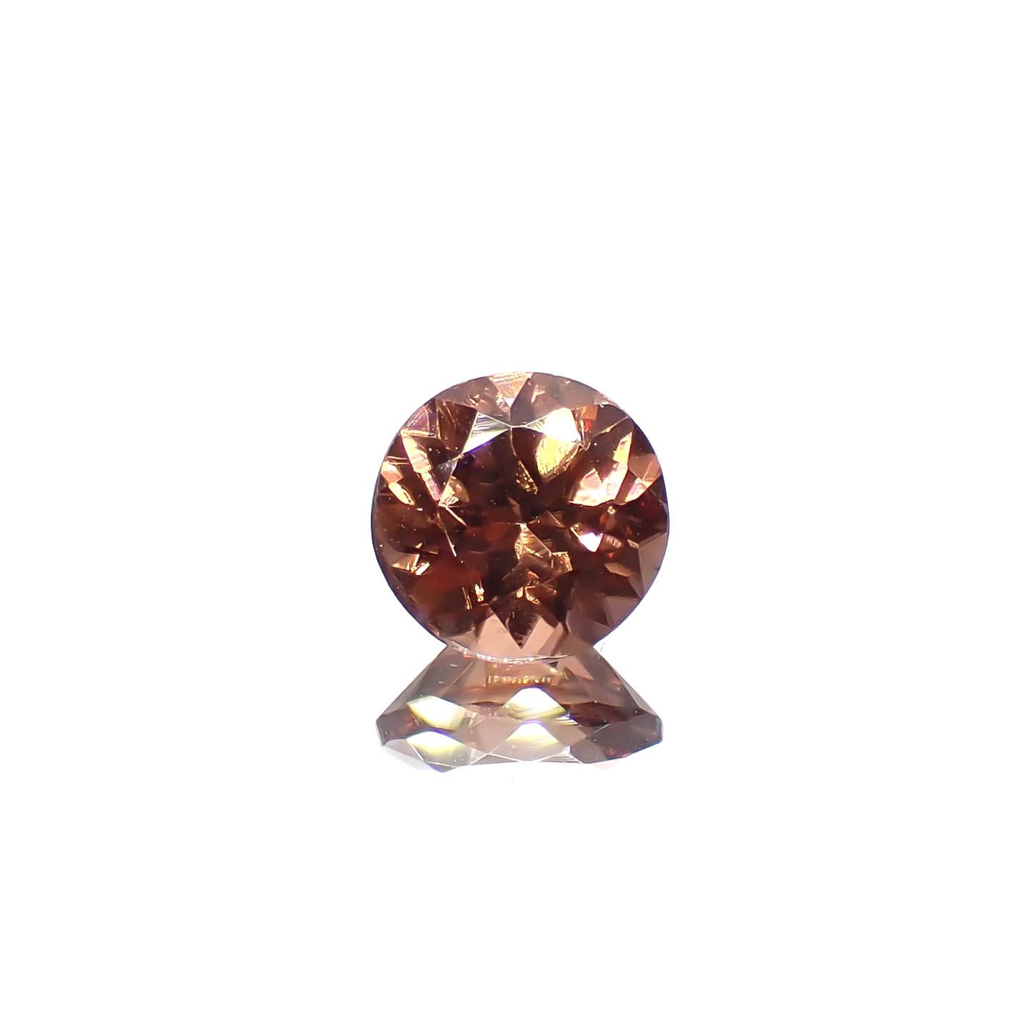 オレンジジルコン スリランカ/カンボジア産 1.55ct[240728497]6.6x6.6mm前後