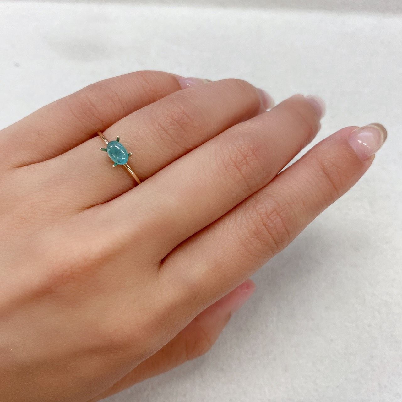 パライバトルマリン ブラジル産 ルース 0.49ct[210712028]6×3.9mm前後