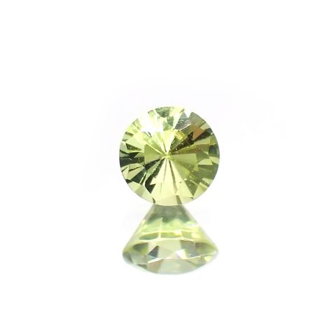パロットクリソベリル(宝石名クリソベリル)インド産 0.35ct 識別済[220114521]3.9x3.9mm前後