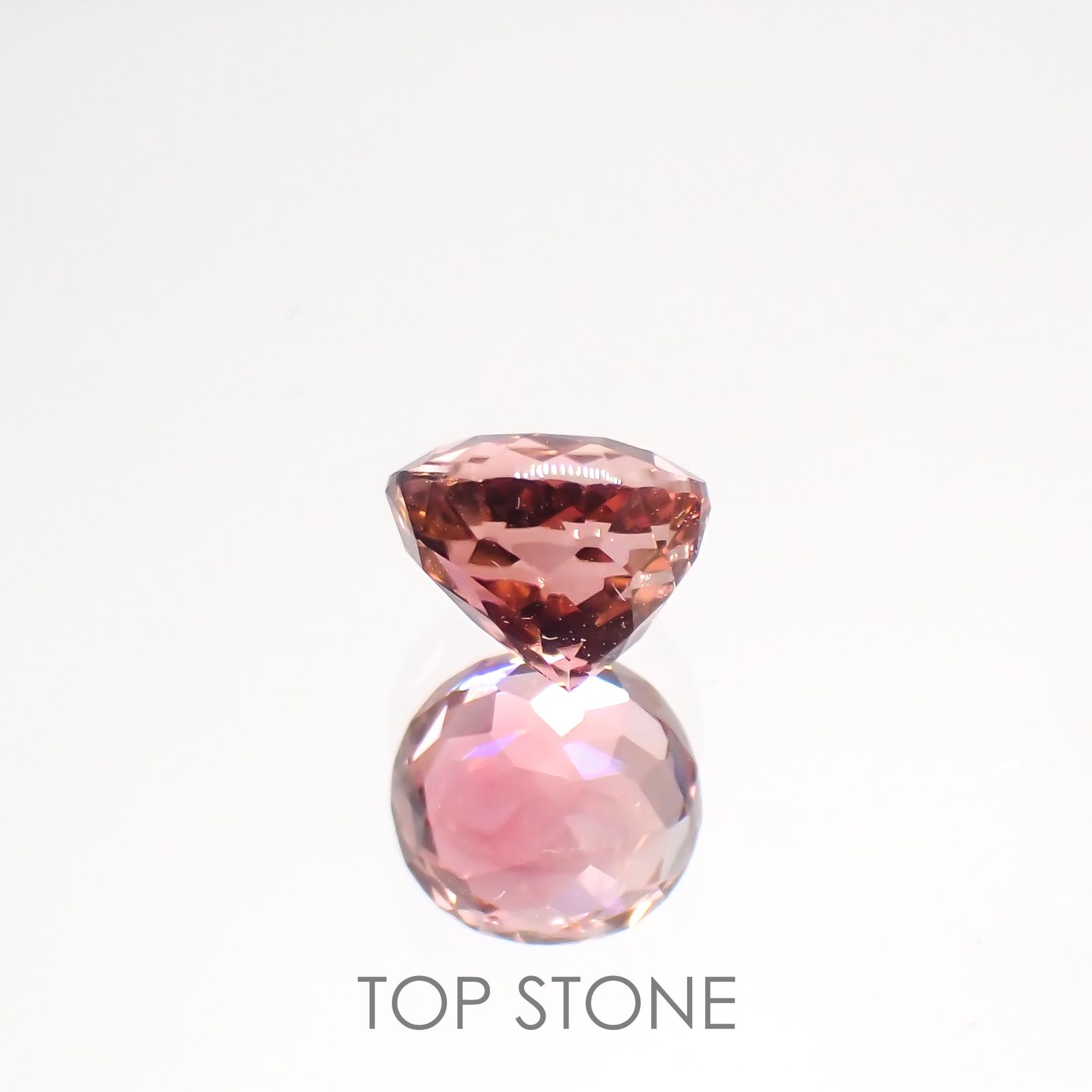ローズピンクトルマリン(宝石名ピンク・トルマリン)ブラジル/アフリカ産 0.96ct 識別済[220114867]5.9x5.5mm前後
