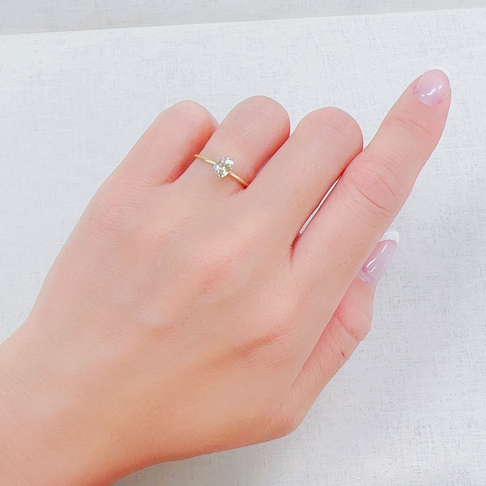シャンパンカラージルコン スリランカ/カンボジア産 0.71ct[230521910]5.2x4mm前後