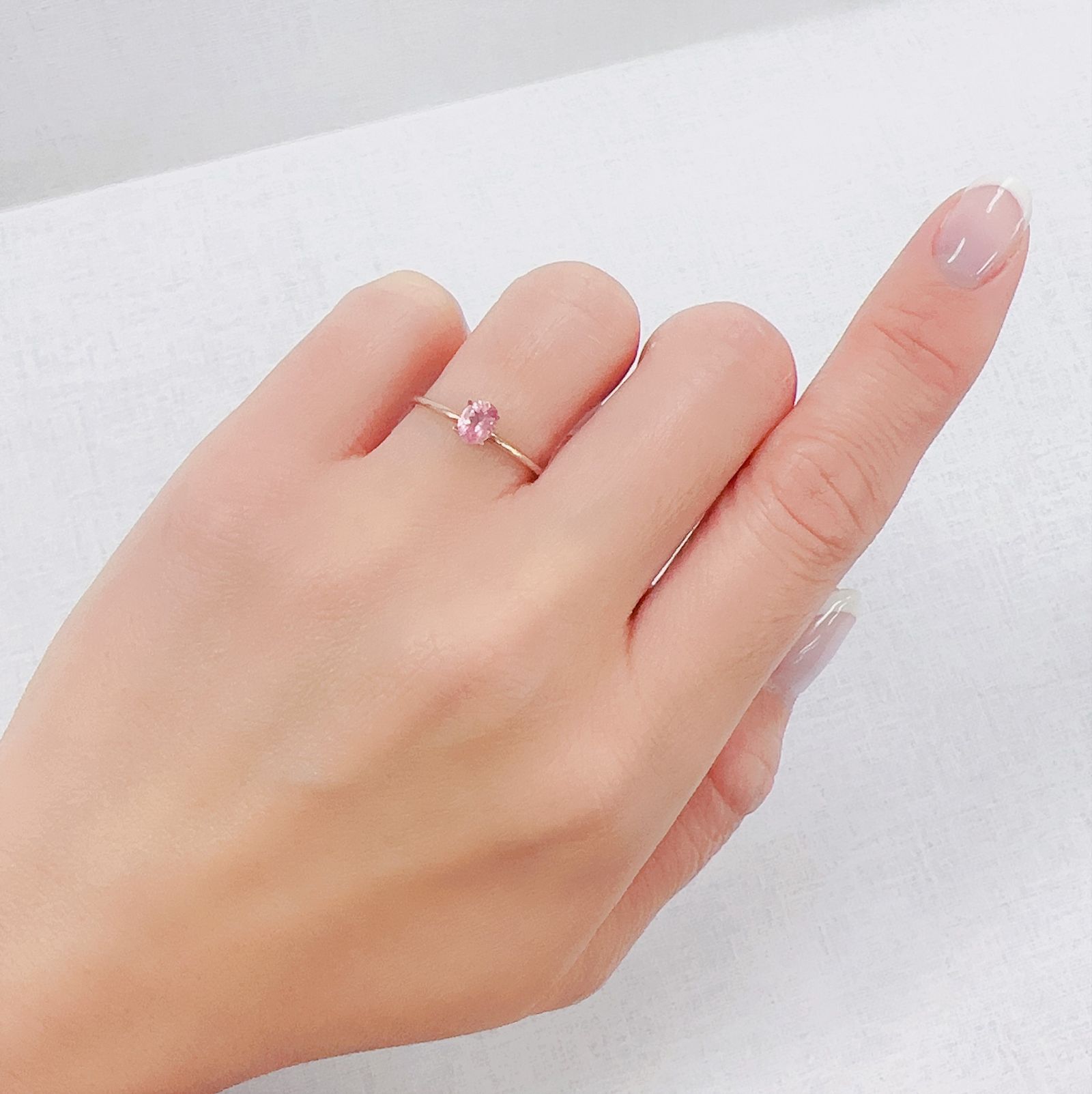 シルキーピンクスピネル タンザニア産 0.38ct[230421565]4.9x3.9mm前後
